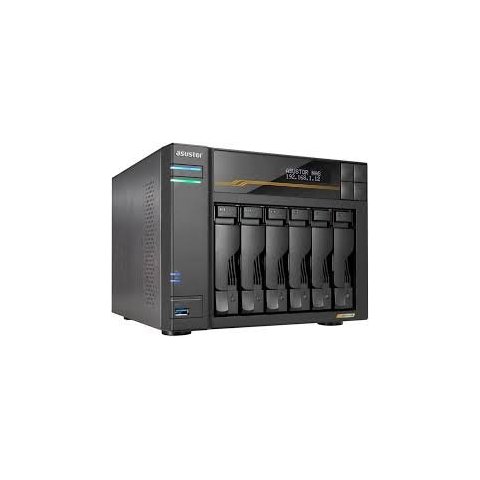 Servidor Nas Asustor Lockerstor 6 As6806t 6 Bahias Amd Ryzen Quad Core 2.3ghz  16gb Usb4 Dual 10gbe