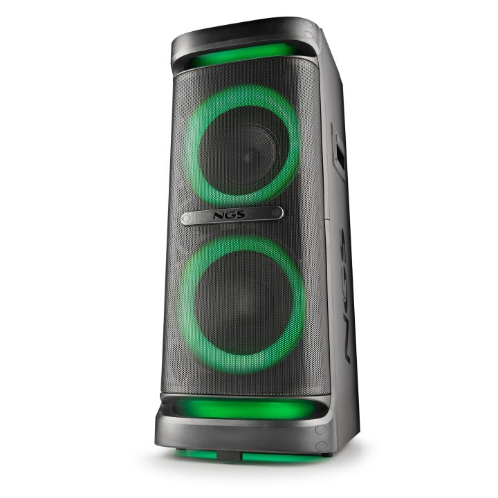 Altavoz Bluetooth Trolley Ngs Wildspace2 2000w Tecnologia Bt Y Tws Usb aux In. Luces Led