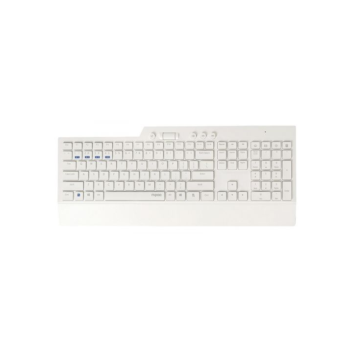 Teclado Y Mouse Rapoo Wireless Bluetooth 8200t Portugues 2.4ghz Bt 3.0 4.0 Teclas Multimedia Blancomulti Mode