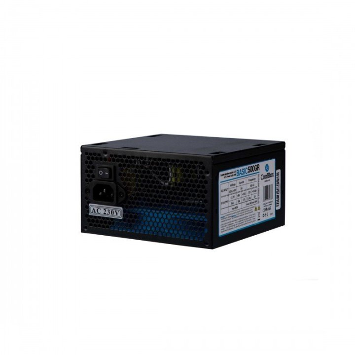 Fuente De Alimentacion Atx Coolbox Basic 500gr Black Potencia Max 500w Para Cambios Y Reparaciones