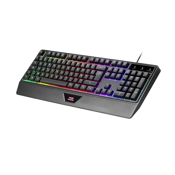 Pack Teclado Mouse Y Alfombrilla Mars Gaming Mcp124es Rgb H-mech, Mouse Huano Rgb 3200dpi, Alfombrilla  360*260mm Black