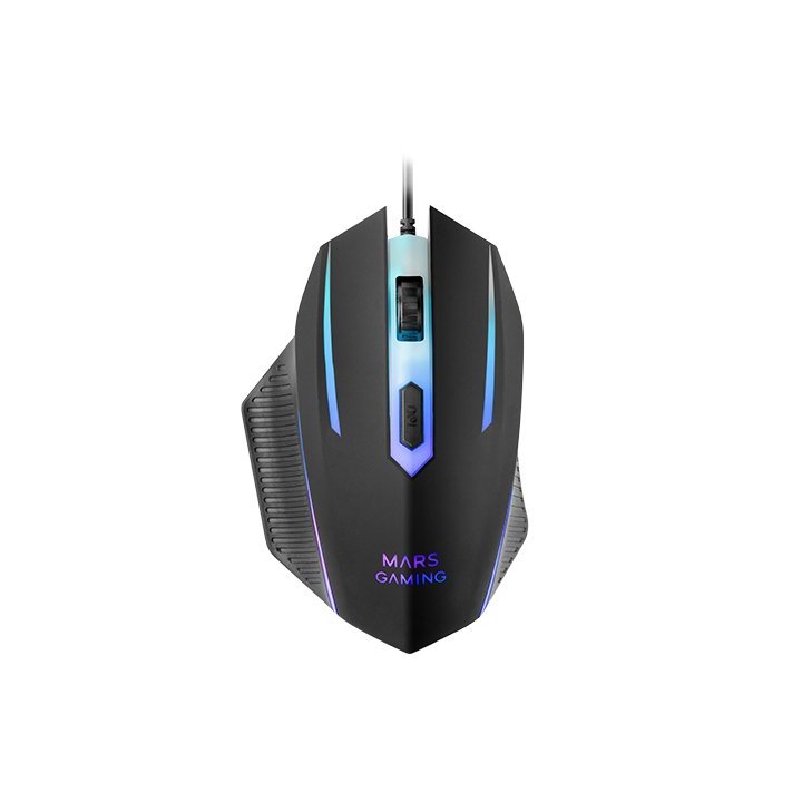 Pack Teclado Mouse Y Alfombrilla Mars Gaming Mcp124 Frances Rgb H-mech, Mouse Huano Rgb 3200dpi, Alfombrilla  360*260mm Black