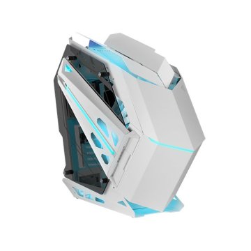Caja Atx Semitorre Mars Gaming Titan White Diseño Extremo Capacidad Xxl Iluminacion Argb Con Hub