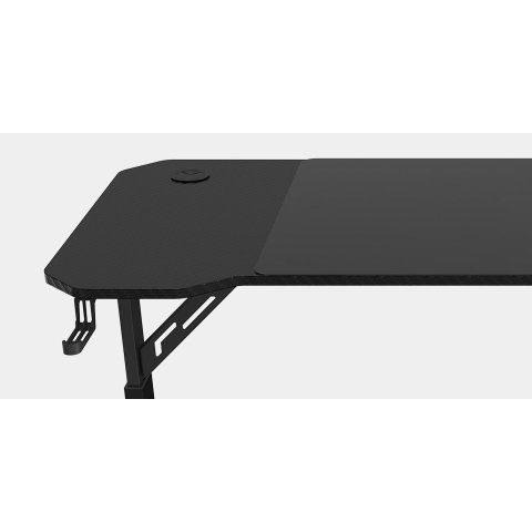 Mesa Mars Gaming Mgd Ergo 140 Regulable En Altura Tablero Negro 140x60 Chasis De Acero Alf. Xxl 