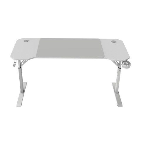 Mesa Mars Gaming Mgd Ergo 140 Regulable En Altura Tablero Blanco 140x60 Chasis De Acero Alf. Xxl 