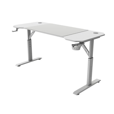 Mesa Mars Gaming Mgd Ergo 140 Regulable En Altura Tablero Blanco 140x60 Chasis De Acero Alf. Xxl 