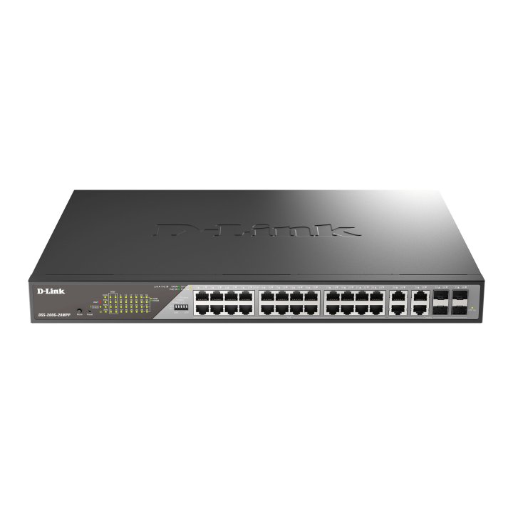 Switch Gestionable D-link Dss-200g-28mpp 24x10 100 1000 Poe++ , 4xcombo 1000 Mbps Rack 19" 
