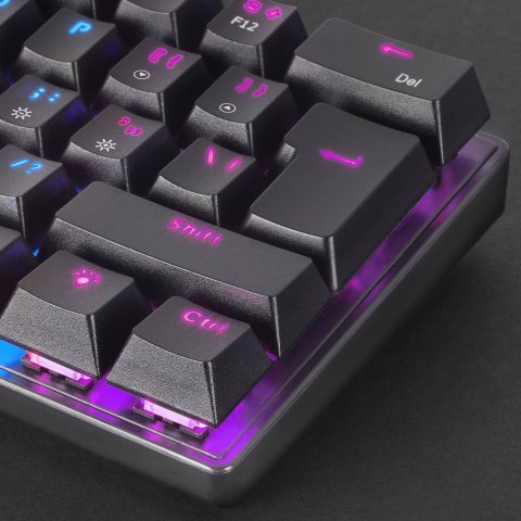 Teclado Mecanico Ultra Compacto Mars Gaming Mk60 Italiano Black Switch Marron Pr De 100hz Anti-ghosting Avanzado Iluminacion 