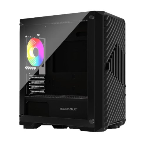 Caja Microatx Approx Xc-220 Glass 1x3.5” 2x2.5” 1xusb2.0 2xusb3.0 Gpu Max. 330mm Lat. Cristal Templado Negro