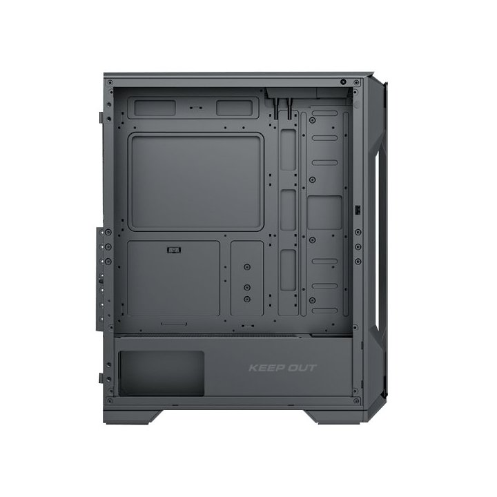 Caja E-atx Torre Approx Xc-901 Pro 2x3.5” 3x2.5” 1xusb-c 1xusb3.0 Gpu Max. 315mm Cristal Con Bisagracolor Negro