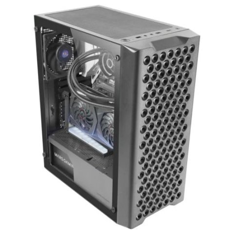 Caja Atx Semitorre Mars Gaming Mc-ipro Black Frontal Mesh Tridimesional Lateral De Cristal Templado 