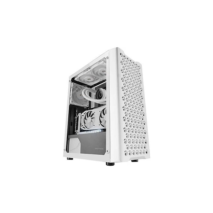 Caja Atx Mars Gaming Mciprow Ventana Lateral 2x3.5" 4xssd 1xusb3.0 2xusb2.0 Audio Blanca