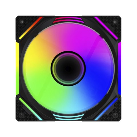 Ventilador Interno Approx Xfc-120m Argb 120mm 4 Pin Pwm Color Negro 