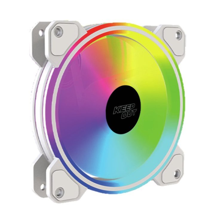 Ventilador Interno Approx Xfc-120drw Argb 120mm 4 Pin Pwm Color Blanco 