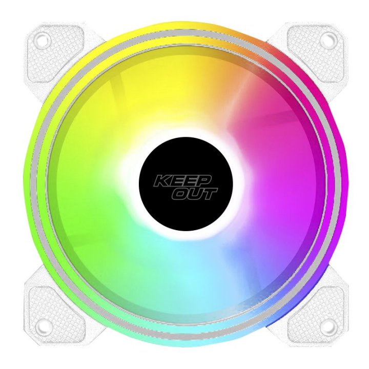 Ventilador Interno Approx Xfc-120drw Argb 120mm 4 Pin Pwm Color Blanco 