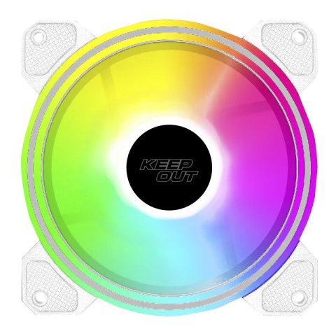 Ventilador Interno Approx Xfc-120drw Argb 120mm 4 Pin Pwm Color Blanco 