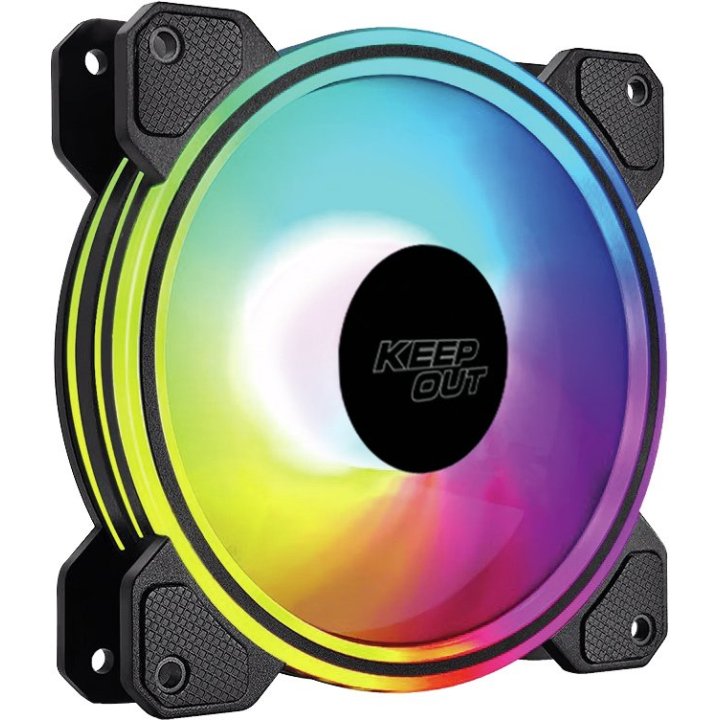 Ventilador Interno Approx Xfc-120dr Argb 120mm 4 Pin Pwm Color Negro 