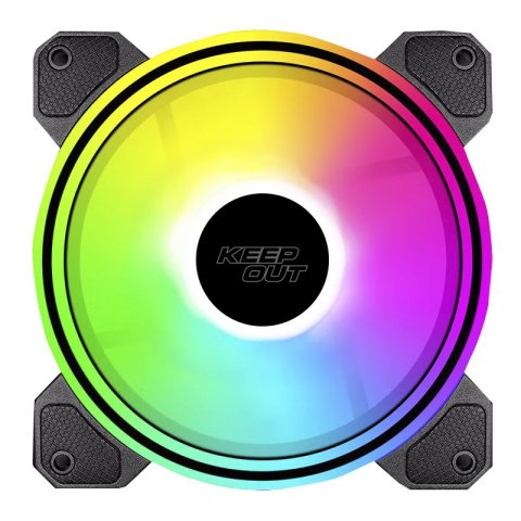Ventilador Interno Approx Xfc-120dr Argb 120mm 4 Pin Pwm Color Negro 