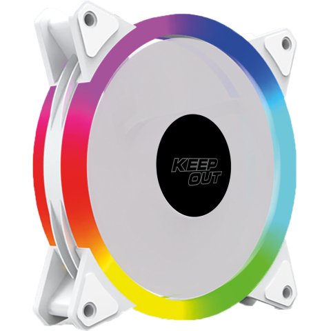 Ventilador Interno Approx Xfc-120sr Argb 120mm 4 Pin Pwm Color Blanco