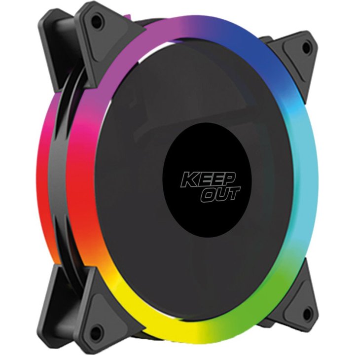 Ventilador Interno Approx Xfc-120sr Argb 120mm 4 Pin Pwm Color Negro 