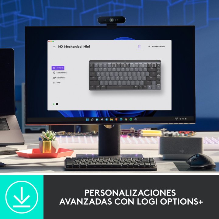Teclado Logitech Mx Keys Mini Mechanical "us Int'l" Color Grafito