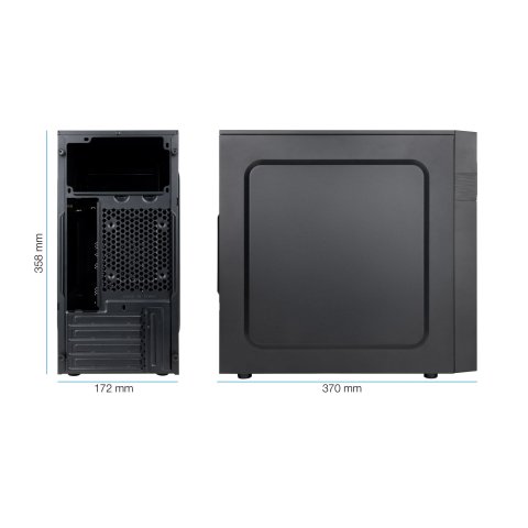 Caja Minitorre Matx Tooq Tqc-4701u3c-b Micro...