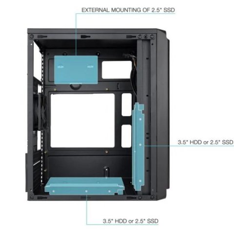 Caja Minitorre Tooq Tqc-4702u3c-b Matx Negra...