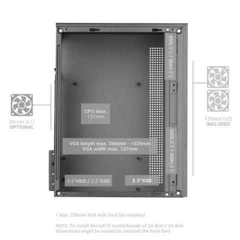 Caja Microatx Gaming Mars Gaming Mc-core White...