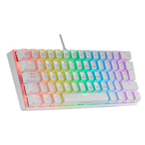 Teclado Mecanico Ultra Compacto Mars Gaming Mk60r Italiano White Switch Rojo Pr De 100hz Anti-ghosting Avanzado Iluminacion R