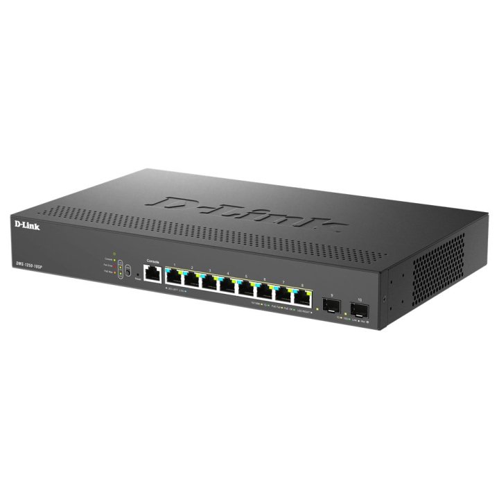 Switch Gestionable D-link Dms-1250-10sp 8x Multigigabit 2.5g Poe+ 2x10g Sfp+ 240w