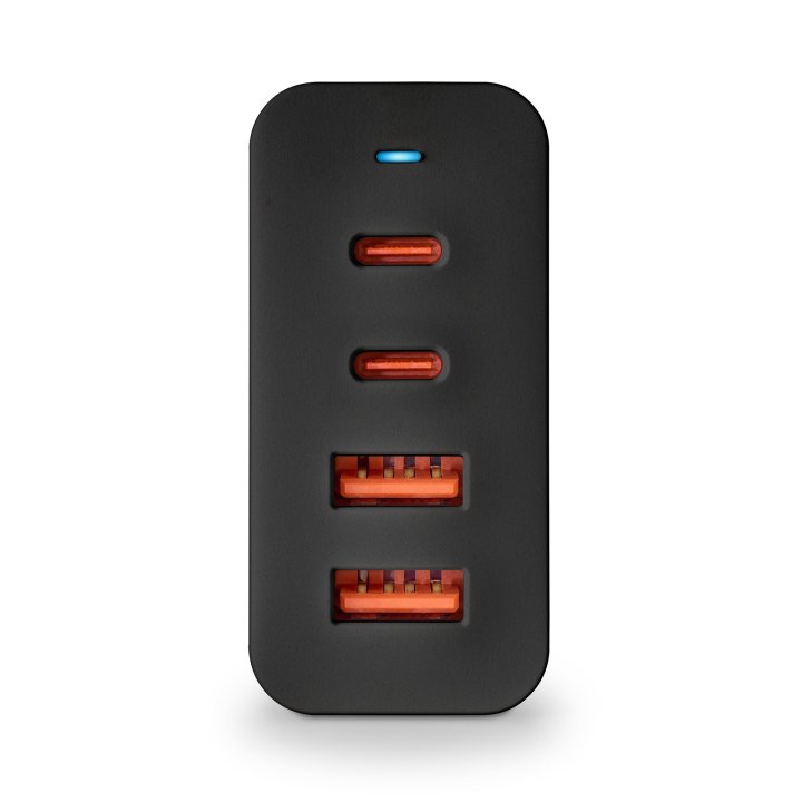 Cargador De Pared Ngs Ultrarrapido De 100w Gan Con 2xusb-c Pd 2xusb-a