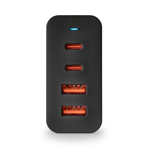 Cargador De Pared Ngs Ultrarrapido De 100w Gan Con 2xusb-c Pd 2xusb-a
