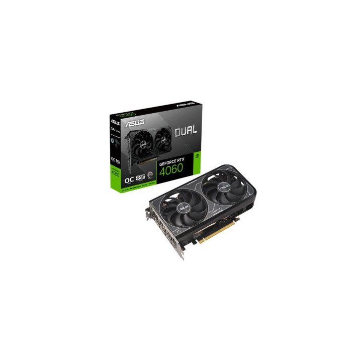 Vga Asus Dual-rtx4060-o8g-v2 Oc Bulk Edition 8gb Gddr6 3xdp 1.4a Hdmi 2.1a Dual Fan Cuda 3072 128bi
