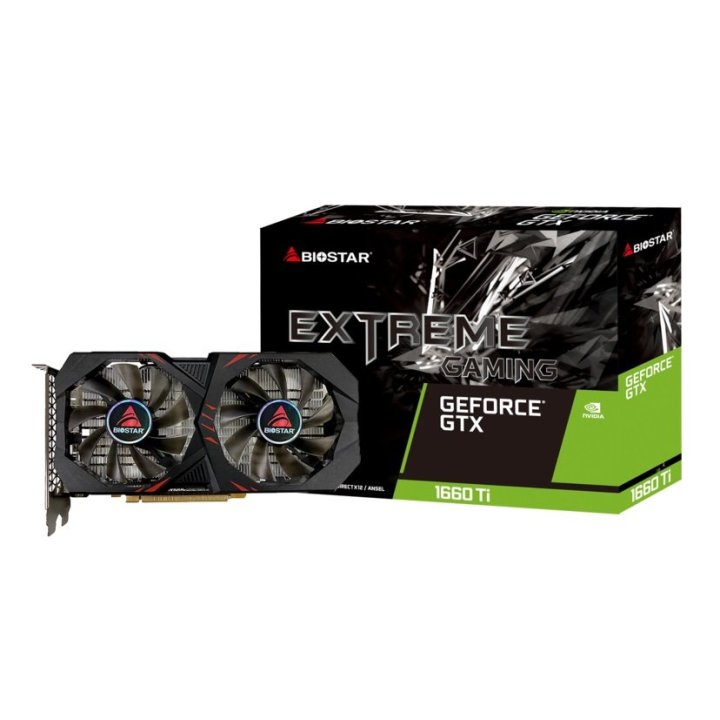 Vga Biostar Gtx 1660 Ti 6gb Atx Gddr6 Displayport Hdmi Dvi Cuda 1536 192bits