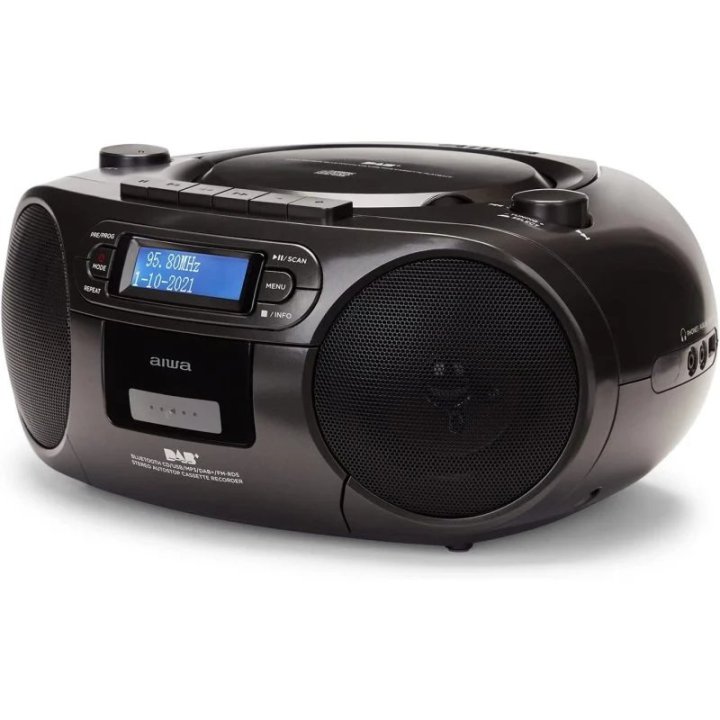 Radio Cd Bluetooth Portable Aiwa Boombox...