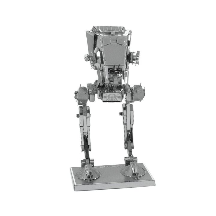 Maqueta 3d Metal Fascinations Star Wars At-st Montaje Sin Pegamento Ni Soldadura Maquetas 3d