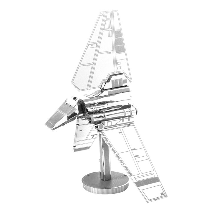 Maqueta 3d Metal Fascinations Star Wars Imperial Shuttle Montaje Sin Pegamento Ni Soldadura Maquetas 3d