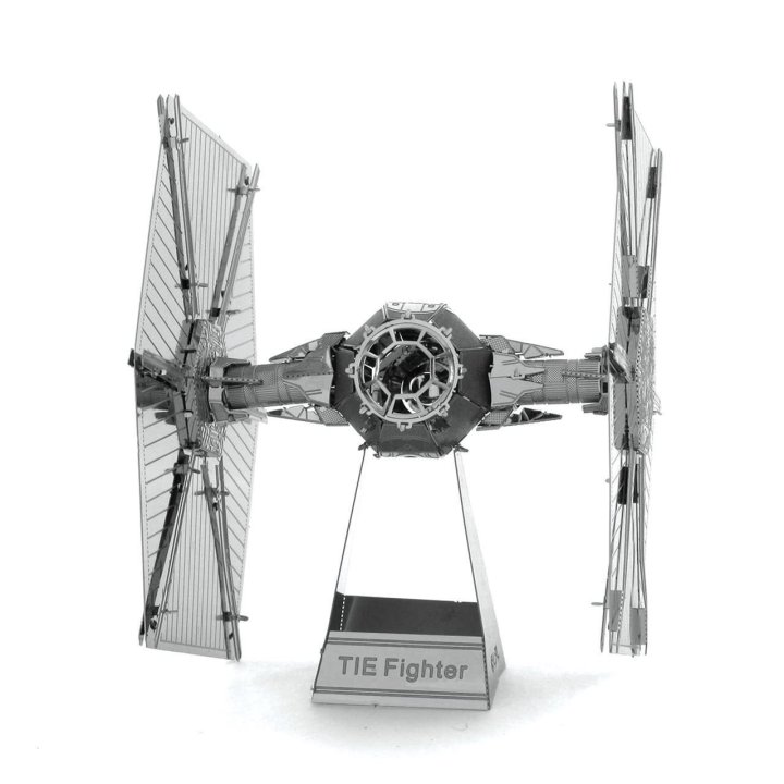 Maqueta 3d Metal Fascinations Star Wars Imperial Tie Fighter Montaje Sin Pegamento Ni Soldadura