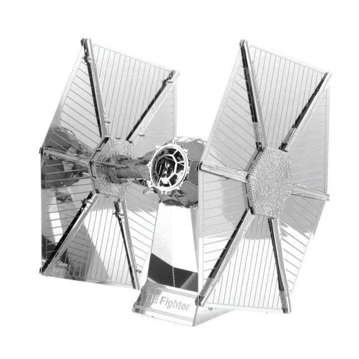 Maqueta 3d Metal Fascinations Star Wars Imperial Tie Fighter Montaje Sin Pegamento Ni Soldadura