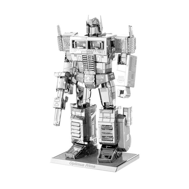 Maqueta 3d Metal Fascinations Optimus Prime Transformers Montaje Sin Pegamento Ni Soldadura 