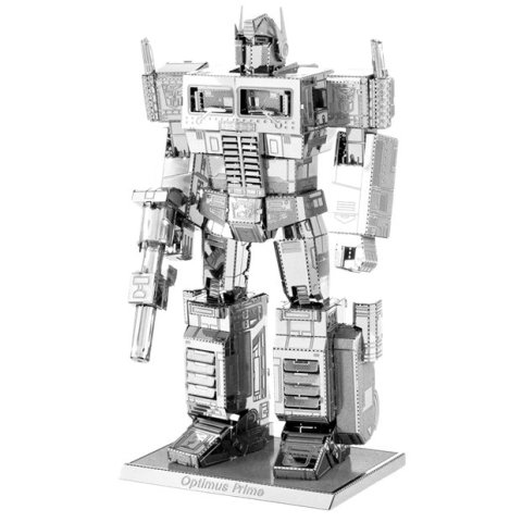 Maqueta 3d Metal Fascinations Optimus Prime Transformers Montaje Sin Pegamento Ni Soldadura 