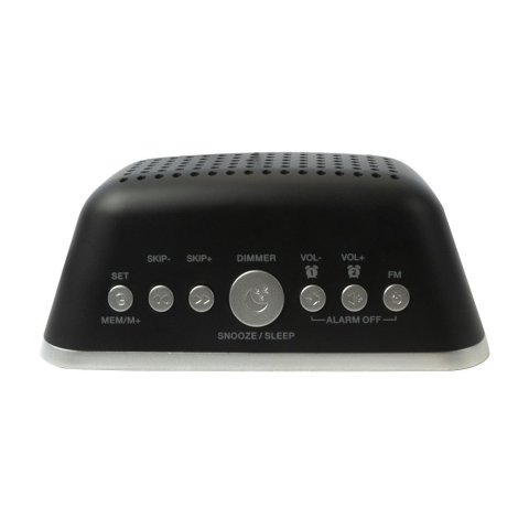 Radio Despertador Aiwa Cru-19 Black 2 Puertos Usb De Carga 5v 2.4a