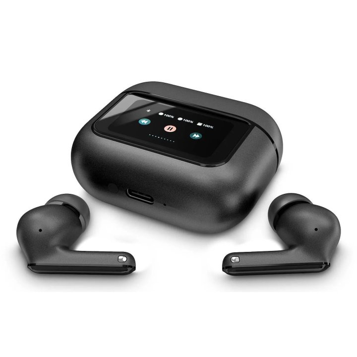 Auricular Intrauditivo Bluetooth Energy Sistem Display Anc True Wireless Bt 5.4 Pantalla Tactil 30h Ipx5 Microfono
