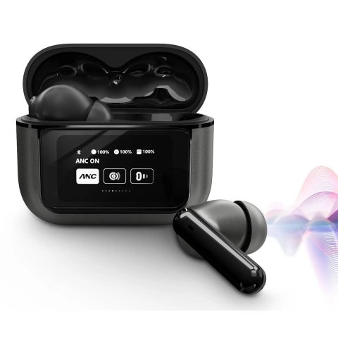 Auricular Intrauditivo Bluetooth Energy Sistem Display Anc True Wireless Bt 5.4 Pantalla Tactil 30h Ipx5 Microfono