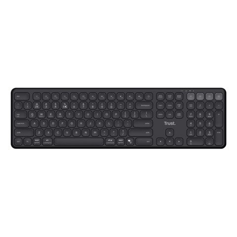 Teclado Trust Vaiya Inalambrico Multidispositivo De Tamaño Completo Negro 25635