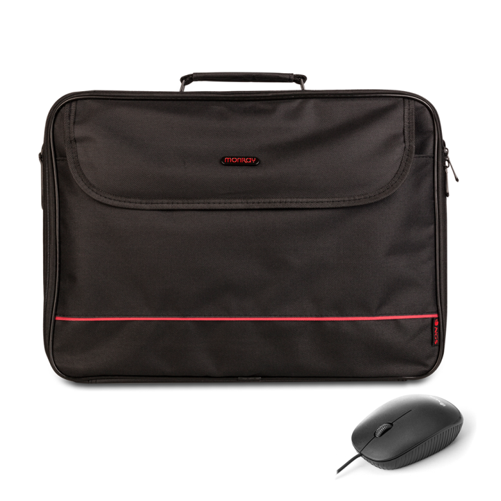 Maletin De Portatil 16" Ngs Bureau Kit Maletin Passenger 
+raton Optico Usb Fog Negro 
