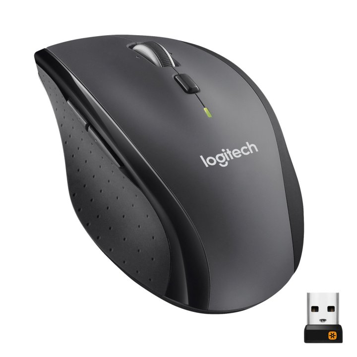Mouse Logitech Wireless M705 Marathon Unifying 1000 Dpi 5 Botones Ccolor Negro