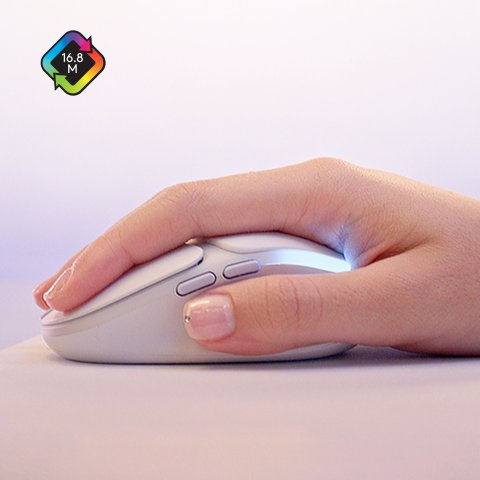 Mouse Logitech Bluetooth G705 Rgb 8200 Dpi 6 Botones Color Blanco