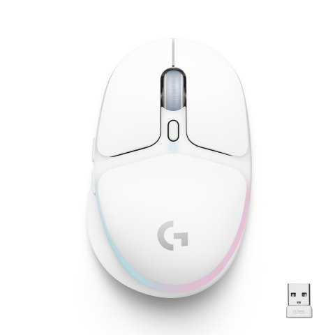 Mouse Logitech Bluetooth G705 Rgb 8200 Dpi 6 Botones Color Blanco