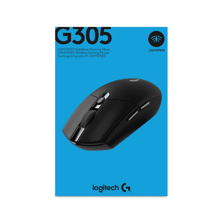 Mouse Logitech Wireless Y Bluetooth G305 12000 Dpi 6 Botones Color Negro